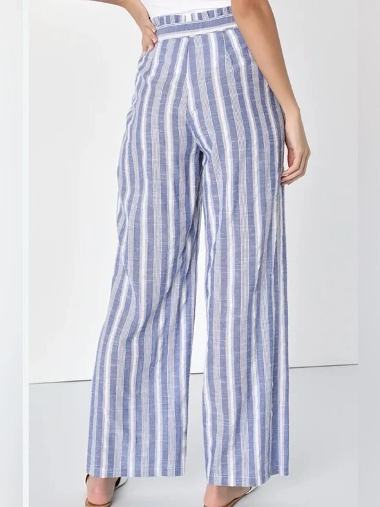Lulus wide-leg striped pants size XL - Picture 2 of 8